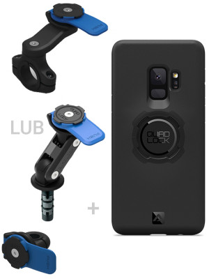 Zestaw na motocykl: etui na telefon Samsung Galaxy S9 oraz mocowanie Quad Lock
