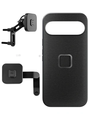 Zestaw na motocykl: etui Peak Design Mobile Everyday Fabric do smartfona Google Pixel 10 Pro XL z mocowaniem motocykla