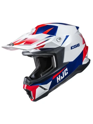Kask enduro HJC C50 Slide biało-niebieski