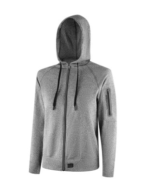 Bluza termoaktywna z kapturem damska Brubeck Outdoor Merino szara