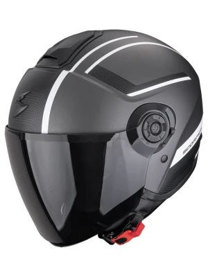 Kask otwarty Scorpion Exo-City II Cosmos srebrno-biały matowy