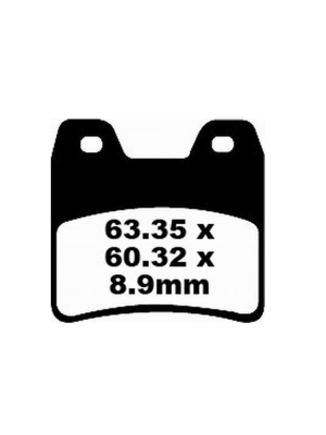 Klocki hamulcowe EBC FA348HH 63.35 x 60.32 x 8.9mm NA TYŁ