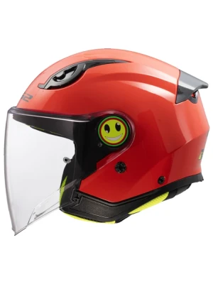 Kask dziecięcy otwarty LS2 OF622 Funny II Solid czerwony
