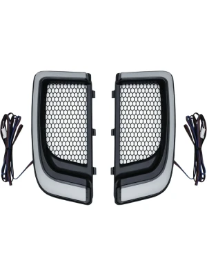Kratki ozdobne z oświetleniem LED Kuryakyn Harley Davidson (wybrane modele) czarne