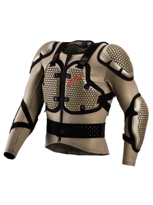 Koszula z ochraniaczami Alpinestars MX Bionic Action V3 czarno-brązowa