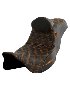 Kanapa motocyklowa dla kierowcy i pasażera z podparciem lędźwiowym Saddlemen SDC Performance Pro Series Gripper Harley Davidson (wybrane modele) (08-