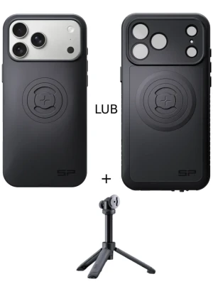 Zestaw: etui na telefon iPhone 17 Pro Max + statyw/selfie stick SPC+ SP Connect