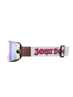 Gogle motocyklowe John Doe White Sand biało-brązowe