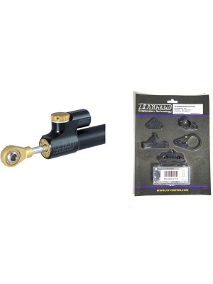 Zestaw: amortyzator skrętu progresywny odwrócony Hyperpro RSC [75 mm] + zestaw mocujący do Hondy CBR 650F (14-18) złoty