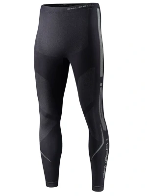 Legginsy termoaktywne Brubeck Dry grafitowo-czarne