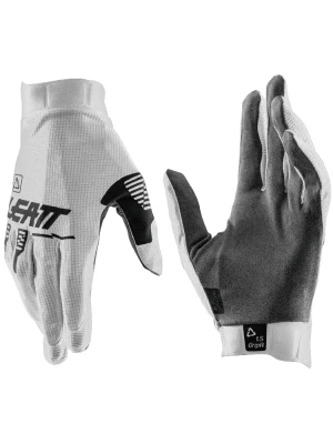 Rękawice cross dziecięce Leatt Moto 1.5 Mini/ Junior biało-szare