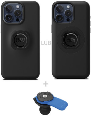 Zestaw: etui na telefon iPhone 15 Pro Max + uchwyt kulowy Quad Lock