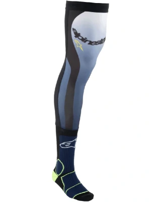 Skarpety Alpinestars Knee Brace czarno-niebiesko-żółte