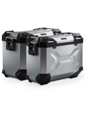 Zestaw: kufry boczne + stelaże PRO TRAX ADV SW-MOTECH 45/37 L do motocykla Honda CRF1100 L Africa Twin (19-21) [pojemność 45 + 37L]