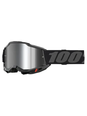 Gogle motocyklowe 100% Accuri 2 z szybką lustrzaną czarne