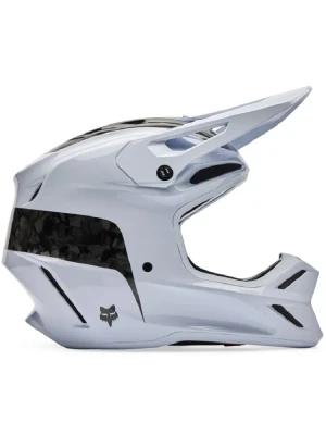Kask enduro Fox V3 RS Fracture biało-czarny