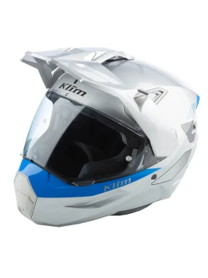 Kask adventure Klim X1 Alpha srebrno-niebieski