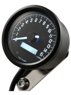 Obrotomierz cyfrowy z prędkościomierzem Daytona Products Velona60 do 399 km/h czarny [15000B]