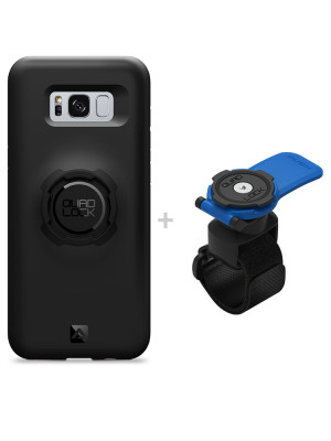 Zestaw: etui na telefon Samsung Galaxy S8+ + uchwyt Quad Lock montowany za pomocą paska z szybkozłączką