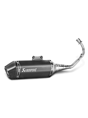 Pełny układ wydechowy Racing Line [Stal nierdzewna + Carbon] Akrapovič do wybranych modeli Piaggio / Vespa