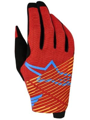 Rękawice cross Alpinestars MX Radar Pro czarno-czerwono-niebieskie