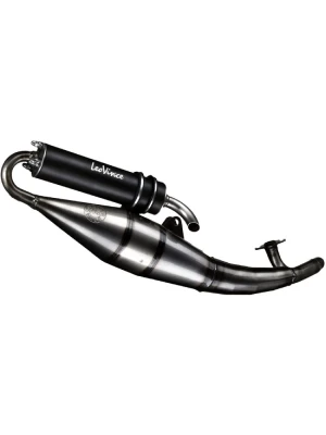 Pełny układ wydechowy LeoVince Hand Made TT Black Edition Aprilia SR 50 R Factory (04-12)/ Sport Pro (-03) stal nierdzewna