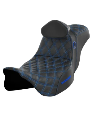 Kanapa motocyklowa dla kierowcy i pasażera z podparciem lędźwiowym Saddlemen SDC Performance Pro Series Gripper Harley Davidson (wybrane modele) (08-