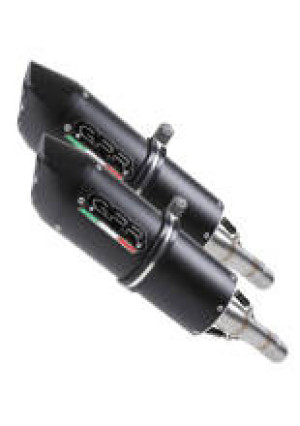 Tłumik G.P.R Furore Nero [Double Bolt-on, Black Aluminium] - KTM Supermoto Smr 990 [08-12]