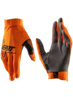 Rękawice cross Leatt Moto 1.5 GripR pomarańczowo-szare