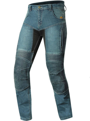 Jeansy motocyklowe Trilobite Parado Slim Fit Circuit niebieskie