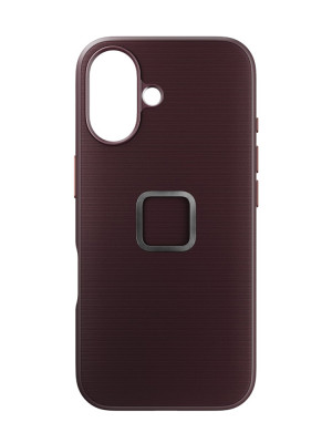 Etui Peak Design Mobile Everyday Fabric do smartfona iPhone 16 bordowe