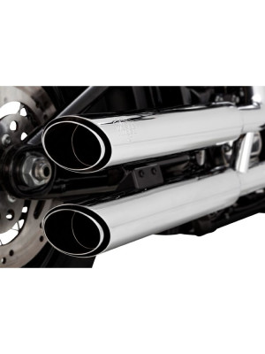 Tłumik motocyklowy Vance & Hines 3" Twin Slash do wybranych modeli Harleya Davidsona Chromowany