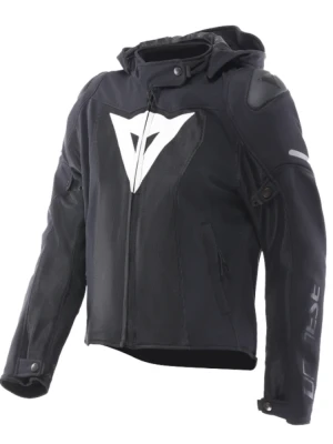Kurtka motocyklowa damska tekstylna Dainese Super Sprint Air Tex czarno-biała