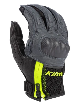 Rękawice motocyklowe Klim Induction szaro-żółte
