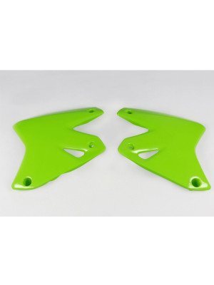 Osłony chłodnicy UFO do Kawasaki KLX 400R (03-21) zielone