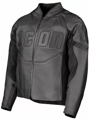 Kurtka motocyklowa skórzana Icon Contra3 Rizz Rizz czarna