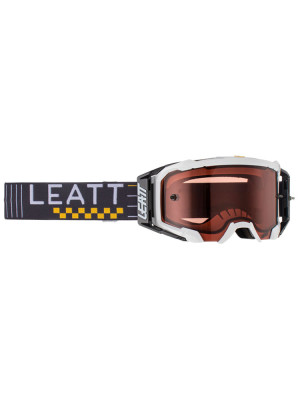 Gogle motocyklowe z przyciemnianą różową szybą Leatt Velocity 5.5 Pearl