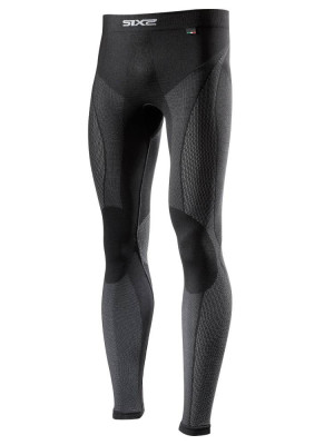 Legginsy termoaktywne SIXS PNX V2 całoroczne czarno-karbonowe