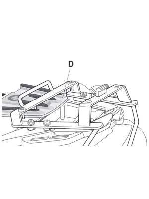 Stelaż pod kufer centralny SHAD Top Master BMW F 650 GS/ Dakar (04-07)/ G 650 GS (10-16)