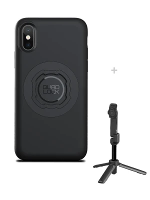 Zestaw: etui na telefon iPhone X/XS + statyw/ selfie stick Quad Lock