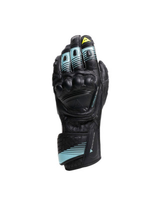 Rękawice motocyklowe Dainese Fiero Metal czarno-niebiesko-żółty