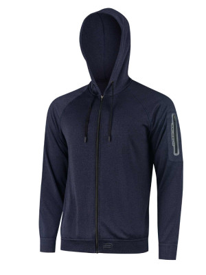 Bluza termoaktywna z kapturem Brubeck Outdoor Merino granatowa