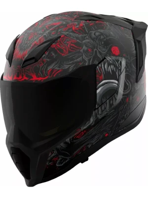 Kask integralny Icon Ultraflite MIPS Misanthrope czarno-czerwony
