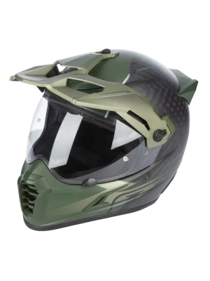 Kask adventure Klim Krios Pro Echo czarno-zielony matowy
