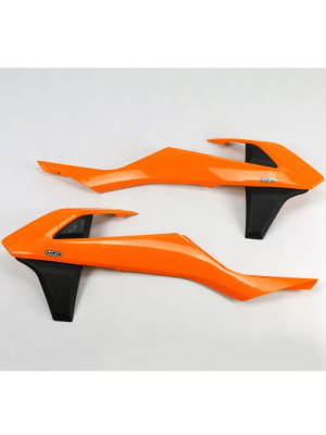 Osłony chłodnicy UFO do KTM SX / EXC / SX-F / EXC-F (16-19) pomarańczowo-czarne