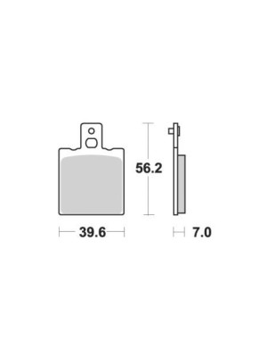 Klocki hamulcowe [tył] SBS 519 HF