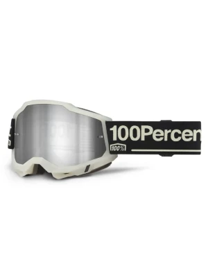 Gogle motocyklowe 100% Accuri 2 z szybką lustrzaną szaro-czarne
