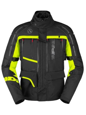 Kurtka motocyklowa tekstylna Spidi 4 Season V3 czarno-fluo