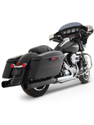 Tłumiki motocyklowe Rinehart Racing 4" do wybranych modeli Harleya Davidsona czarne [95-16]