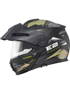 Kask szczękowy Schuberth E2 Trail czarno-zielony połysk